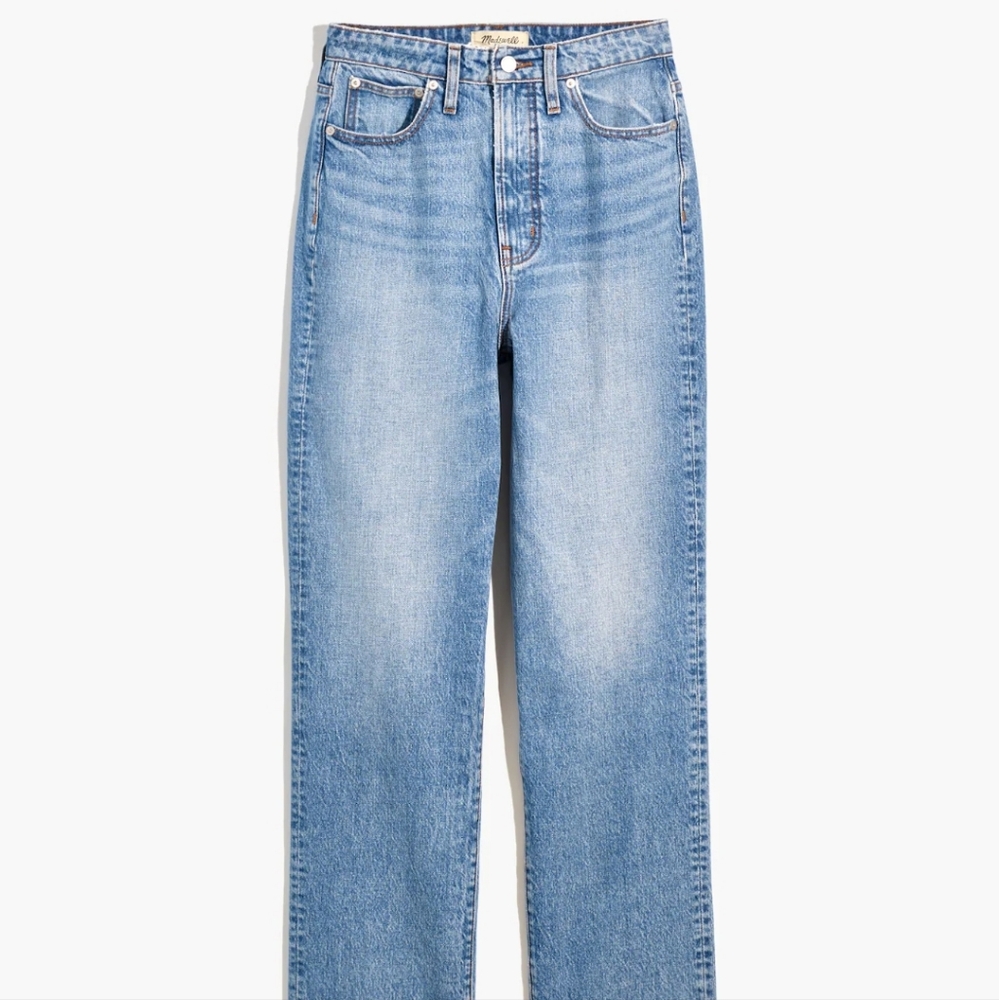 Madewell Curvy Perfect Vintage Straight Jean in Seyland Wash 26